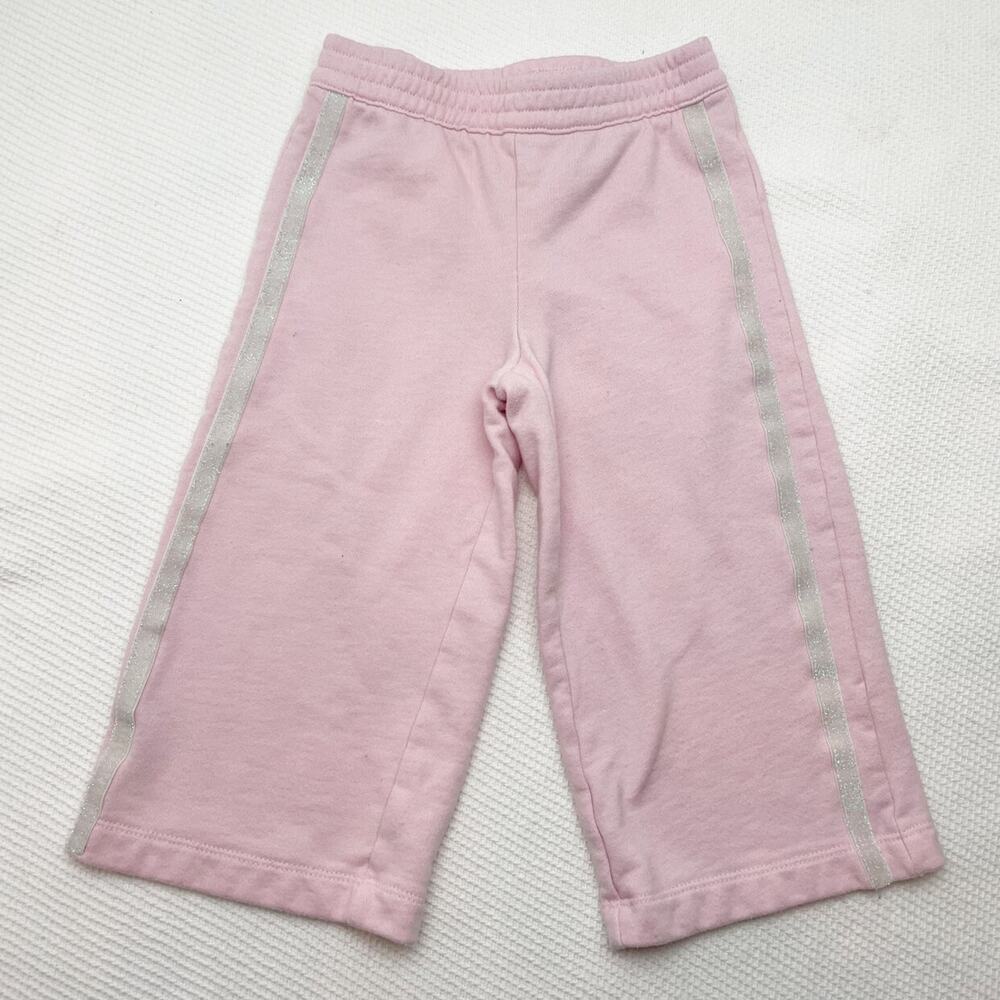 Janie And Jack Wide Leg Sparkle Stripe Sweats